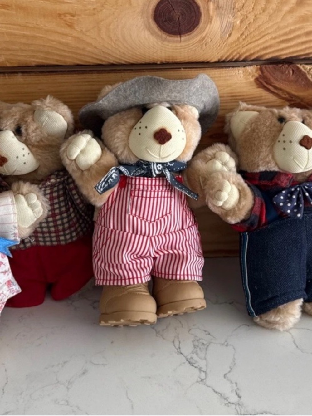Vintage Furskins Bears 1986 Lot of 6